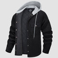 Men's Corduroy Jacket Hoodies Quilted Lined Winter Jacket - MAGCOMSEN