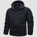 Men's Fleece Hoodie Sherpa Jacket Full Zip  with 4 Pockets - MAGCOMSEN