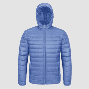 Men's lightweight down jacket with quilted design