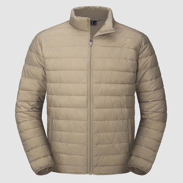 Puffer jacket with multiple pockets for men