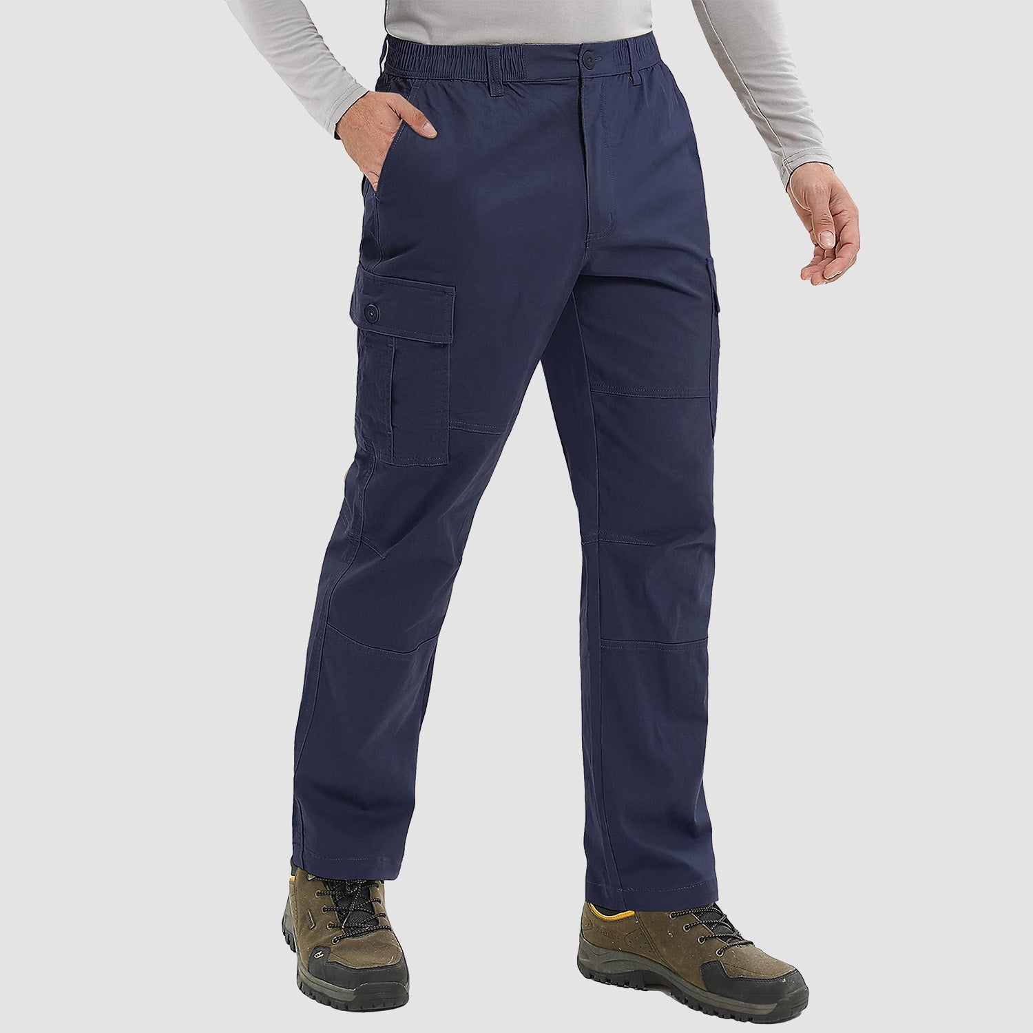 Men's Cargo Pants Straight Fit Work Pants - MAGCOMSEN