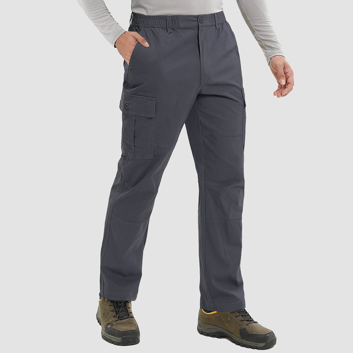 Men's Cargo Pants Straight Fit Work Pants - MAGCOMSEN