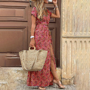 Women's boho maxi dress for breezy summer days