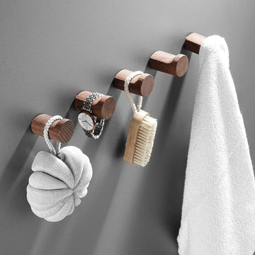 Beech Wood Minimalist Wall-Mounted Hook