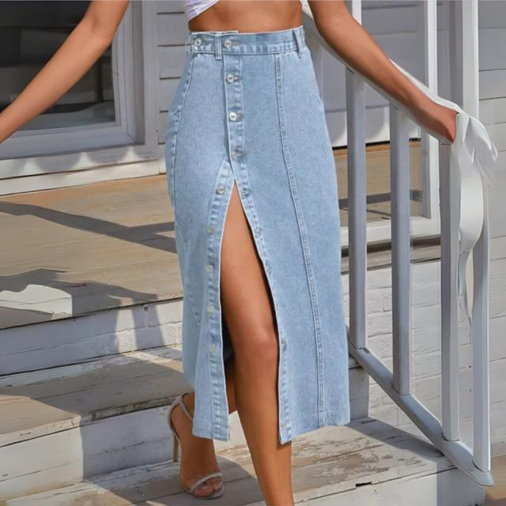 Athena - Elegant Denim Skirt