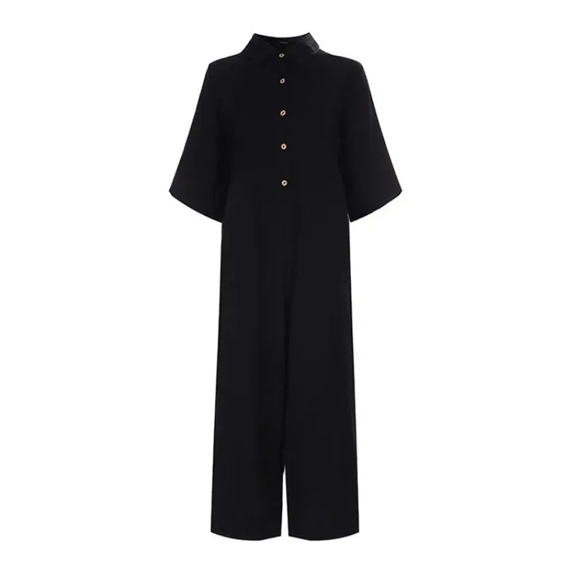 Women's button-down jumpsuit