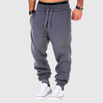 Elastic-cuffed sweatpants for men