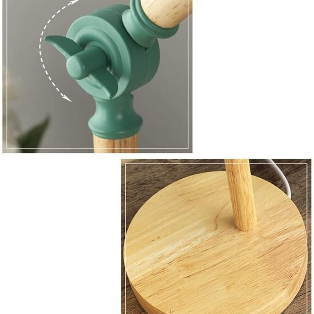 Wood Adjustable Table Lamp