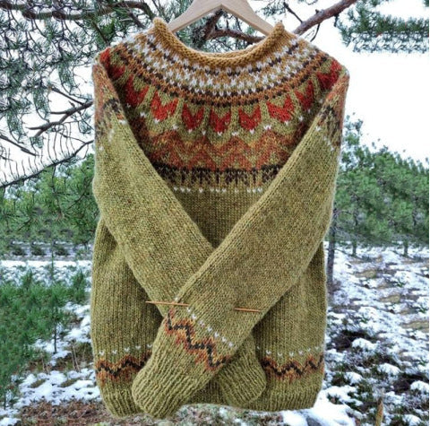 Men's fair isle sweater for rustic charm