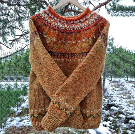 Men's fair isle sweater for rustic charm