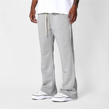 Men’s Sweatpants – Cotton Fleece – Relaxed Fit – Flared Leg – Drawstring Waist