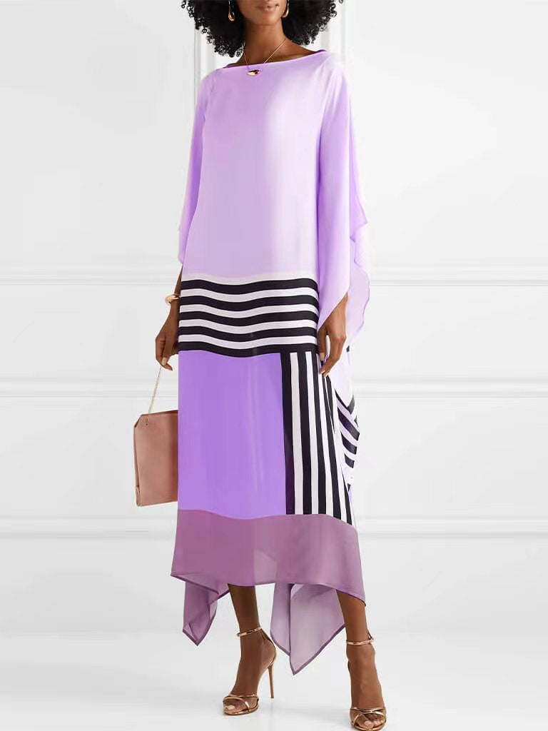 Albertha - Pink Striped Dress