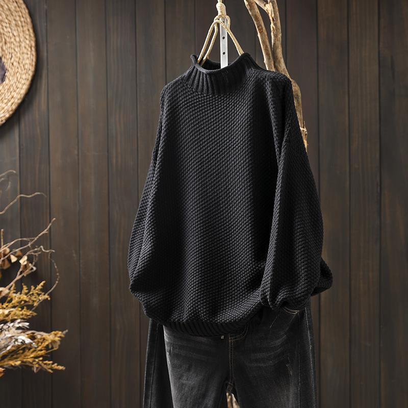 Women's textured oversized sweater