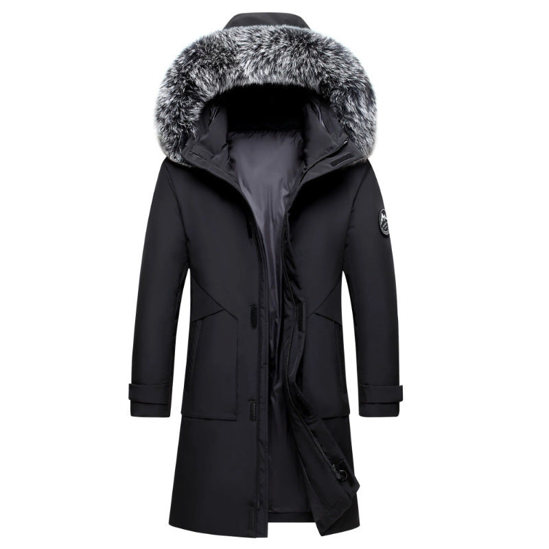 Oscar Regular Fit Hooded Parka | Water-Resistant Fur Trim Mid-Thigh Parka