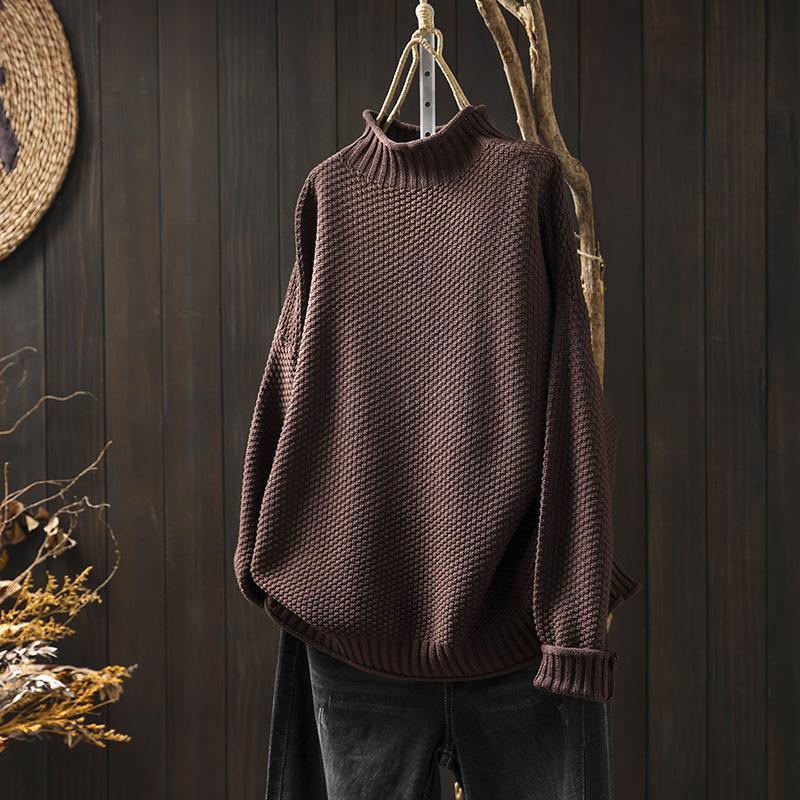 Women's textured oversized sweater