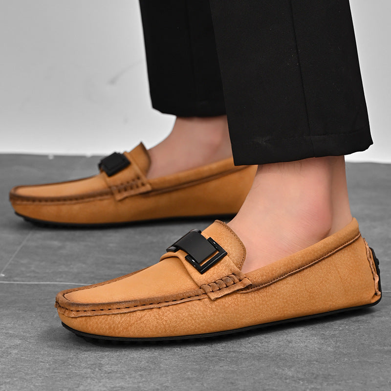 Men's tassel loafers with slip-on design