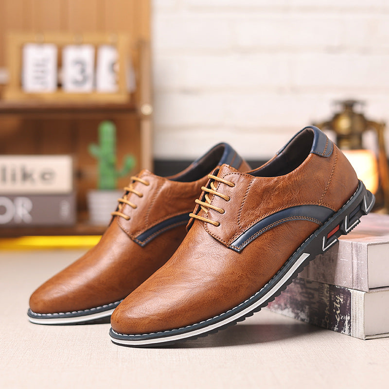 Men's stylish dress shoes with contrast design