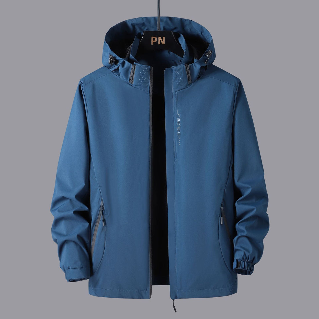 Unisex waterproof jacket with hood