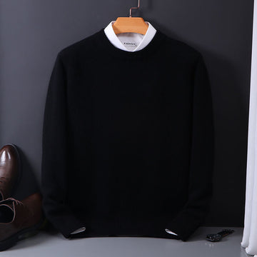 Men's classic crewneck sweater for timeless elegance