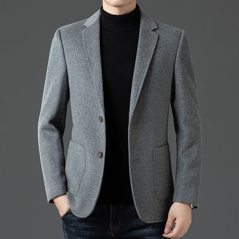 Men’s Blazer – Slim Fit – Wool – Notched Lapel – Two-Button Business Casual