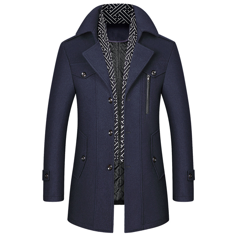 Men's tailored blend coat for sophisticated layering