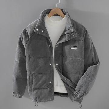 Men's corduroy puffer jacket