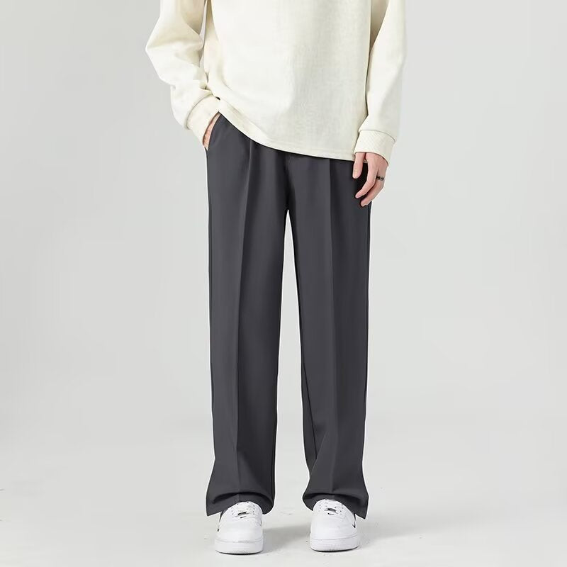 Men’s Harem Trousers – Lightweight Draped Fabric – Tapered Fit – Ankle Length