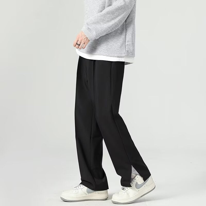 Men’s Harem Trousers – Lightweight Draped Fabric – Tapered Fit – Ankle Length