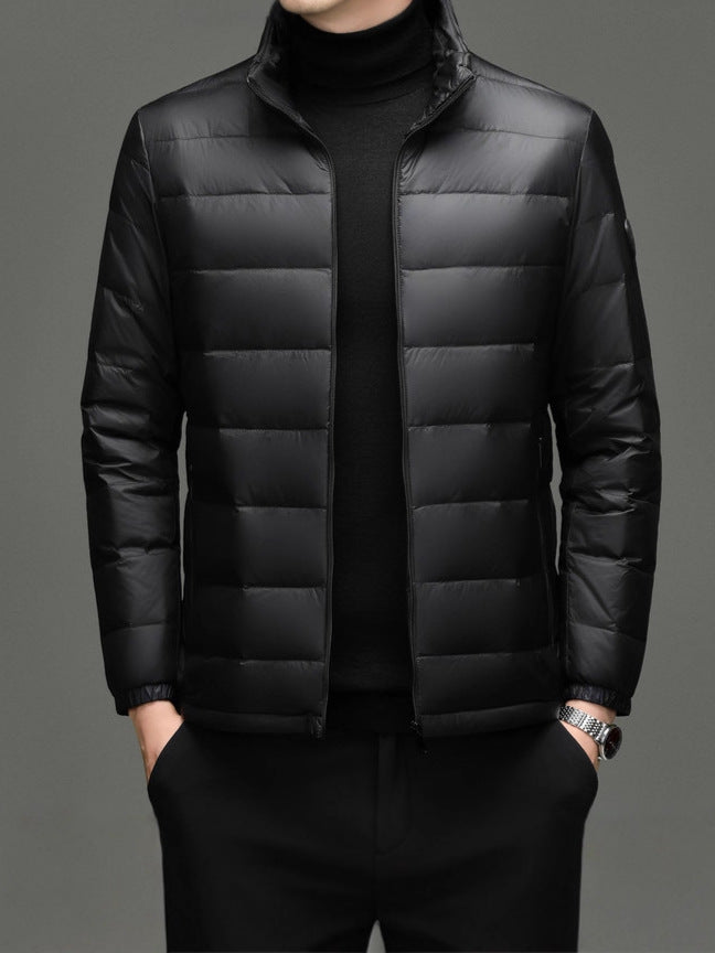 Men’s Lightweight Down Jacket – Insulated, Water-Resistant, Packable Winter Coat