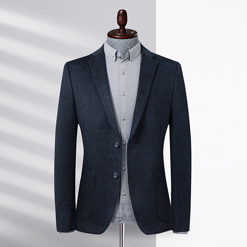 Men's casual small suit with body slit blazer