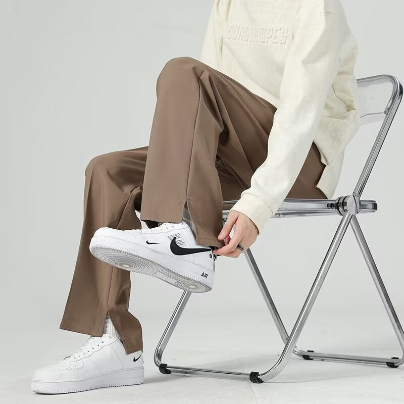 Men’s Harem Pants – Tapered Fit – Pleated Front – Lightweight Drapey Fabric – Ankle Length