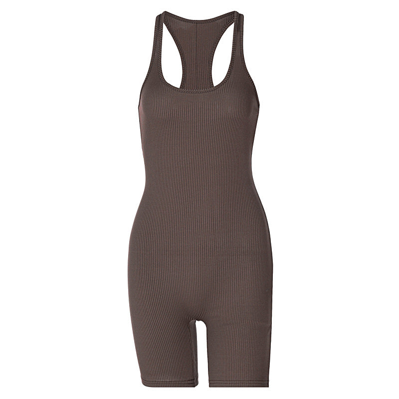 Women's sporty bodycon romper