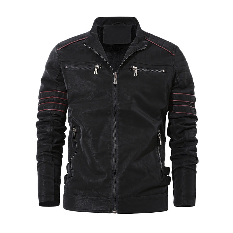 Men's autumn/winter PU leather jacket