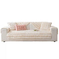 Plush Faux Fur Quilted Sofa Slipcover