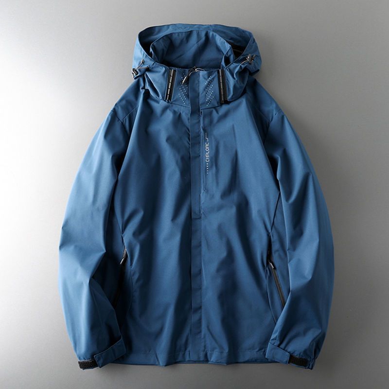 Unisex waterproof jacket with hood