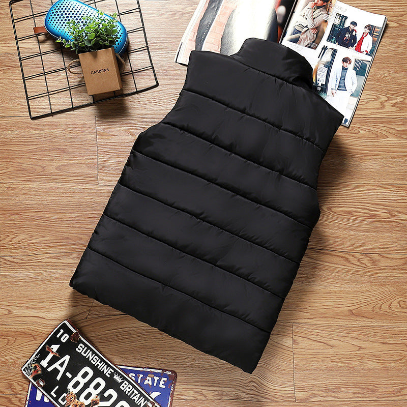 Men's black puffer vest for ultimate comfort