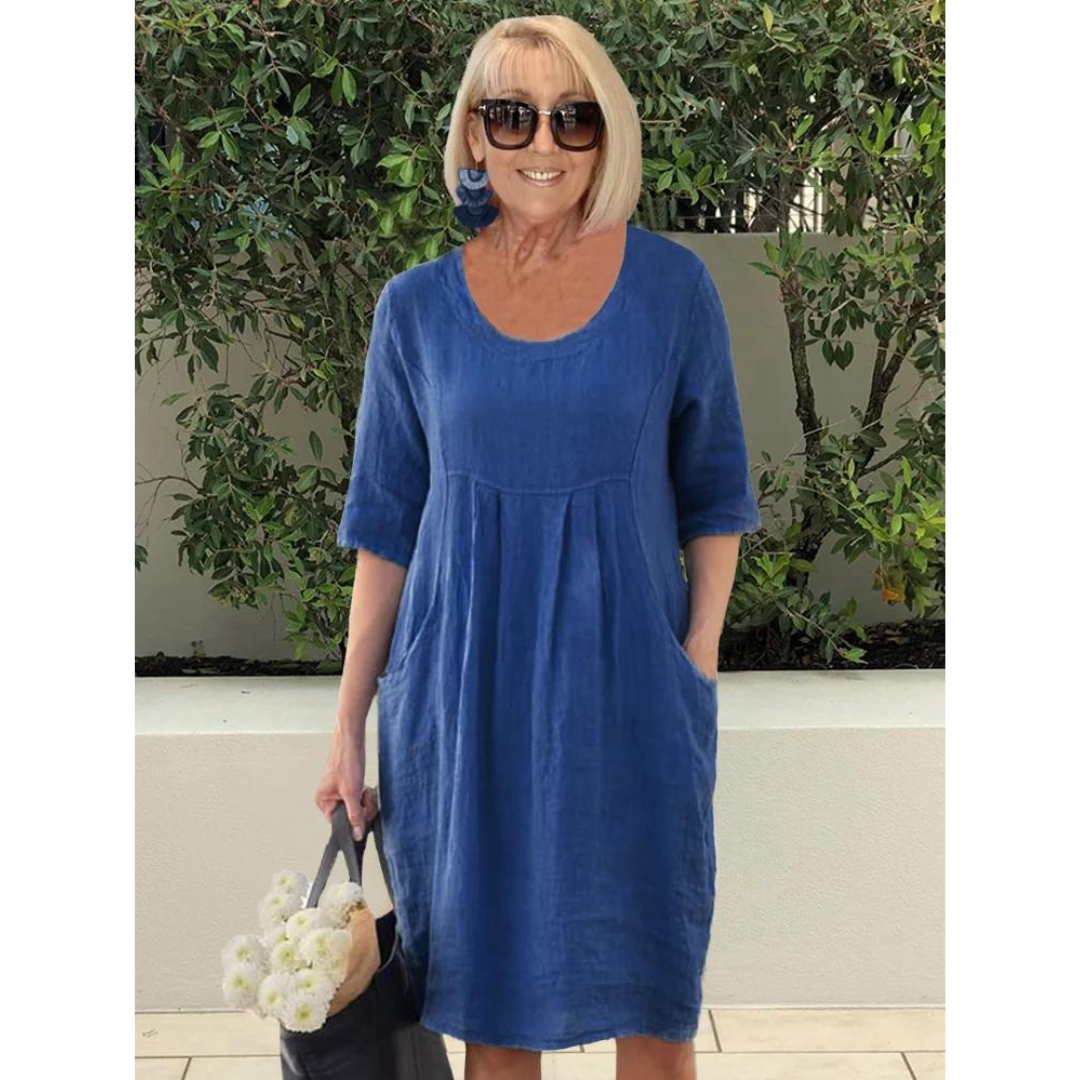 Jill - Elegant summer dress with handy pockets