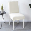 Stretch Velvet Form-Fitting Wood-Leg Chair Cover