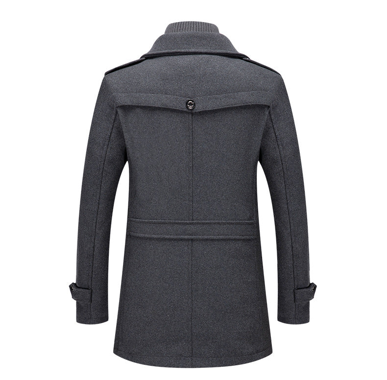 Dominik - men's double collar winter coat