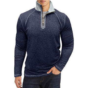 Men's long sleeve stand collar sweatshirt