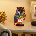 Stained Glass Owl Table Lamp