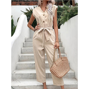 Tessa - jumpsuit with v-neck