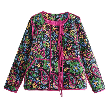 Women's floral embroidered jacket