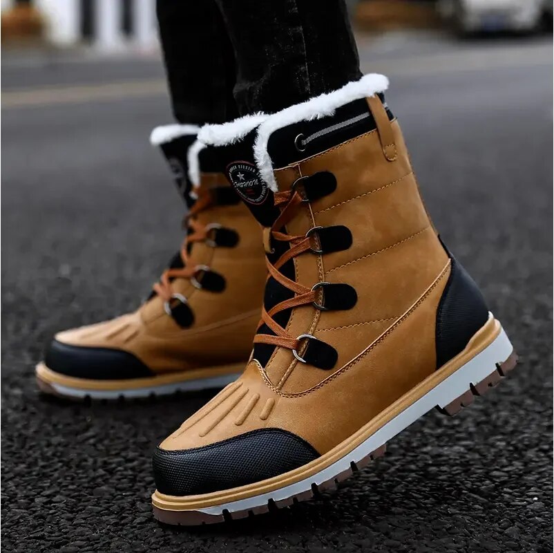 Men's warm and comfortable winter footwear