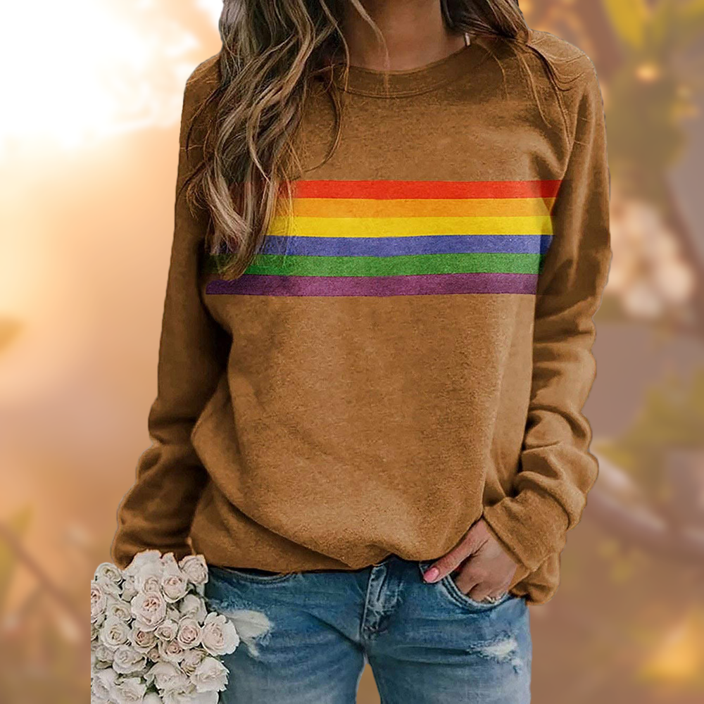 Women's rainbow graphic sweatshirt