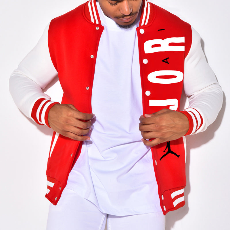 Jayzee - men's hip-hop retro baseball jacket