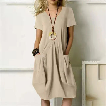 Crissa - oversized short sleeve dress