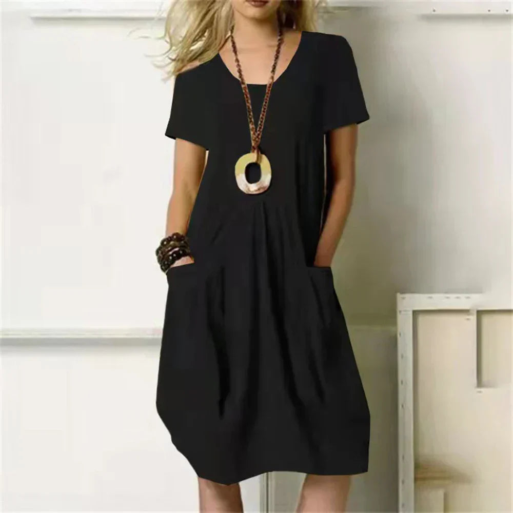 Crissa - oversized short sleeve dress