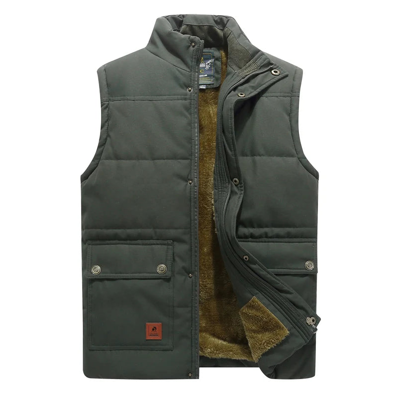 Men's Sleeveless Warm Fleece winter Vest