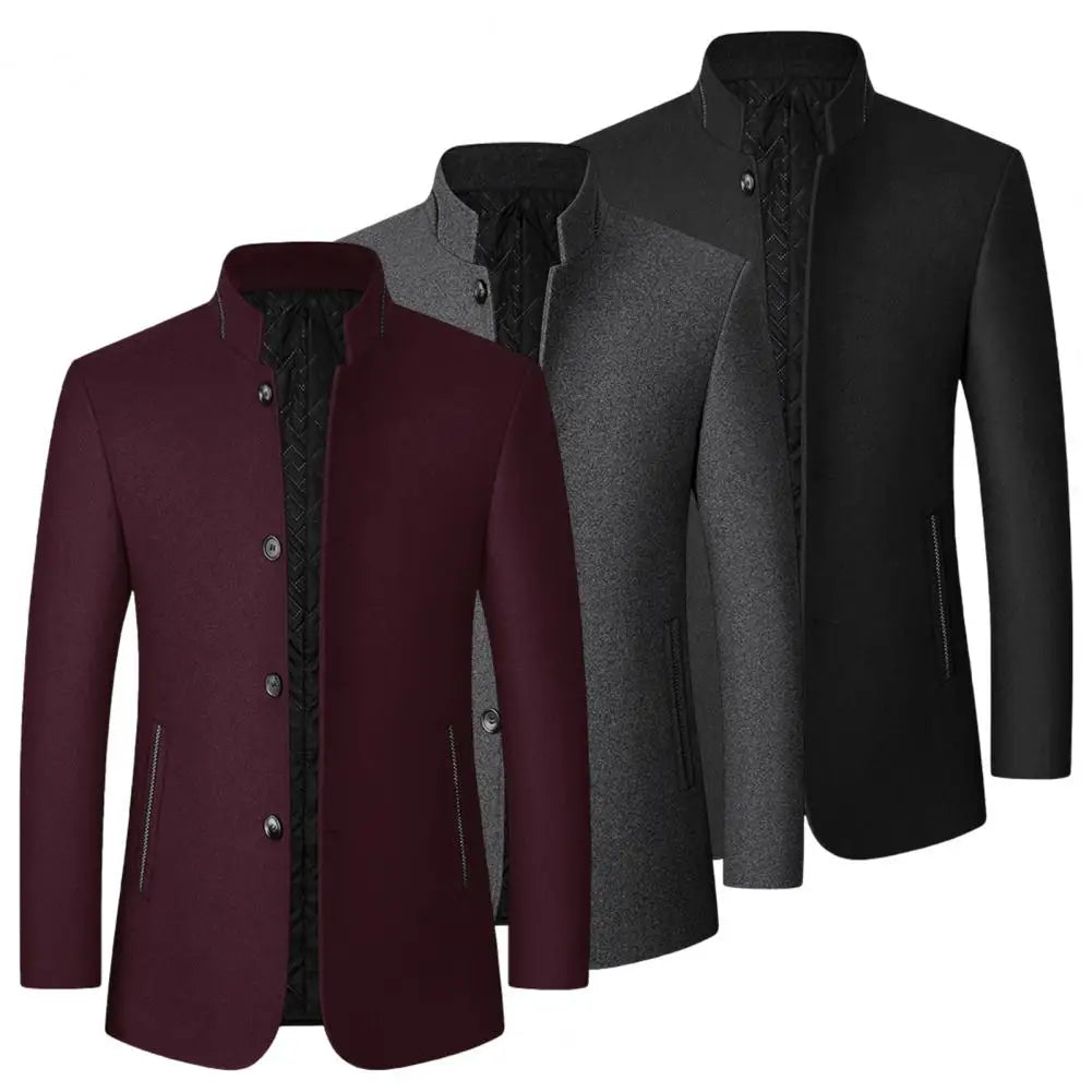 Men's mandarin collar jacket